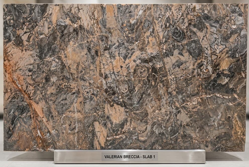Valerian Breccia natural stone slab — Kristone Global LLP