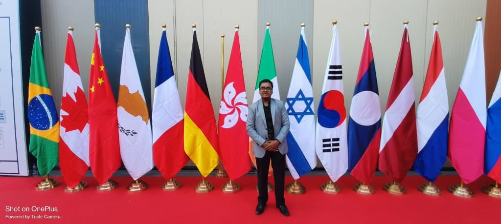 Kristone Global representative at a global trade event